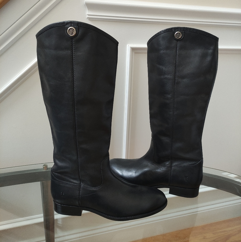 Frye Melissa Button 2 Tall Leather Boots women's 10B